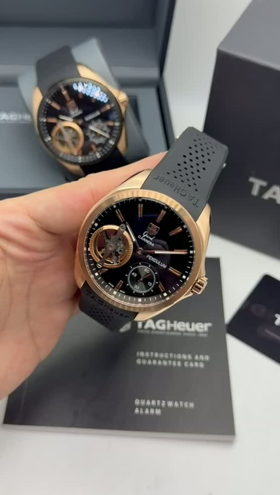 TAG Heuer Pendulum — Linha Premium AAA+ — Rose Gold / Preto